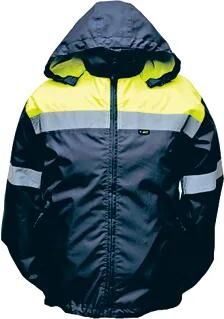 Chubasquero reflectante 4-act talla xl azul y reflex
