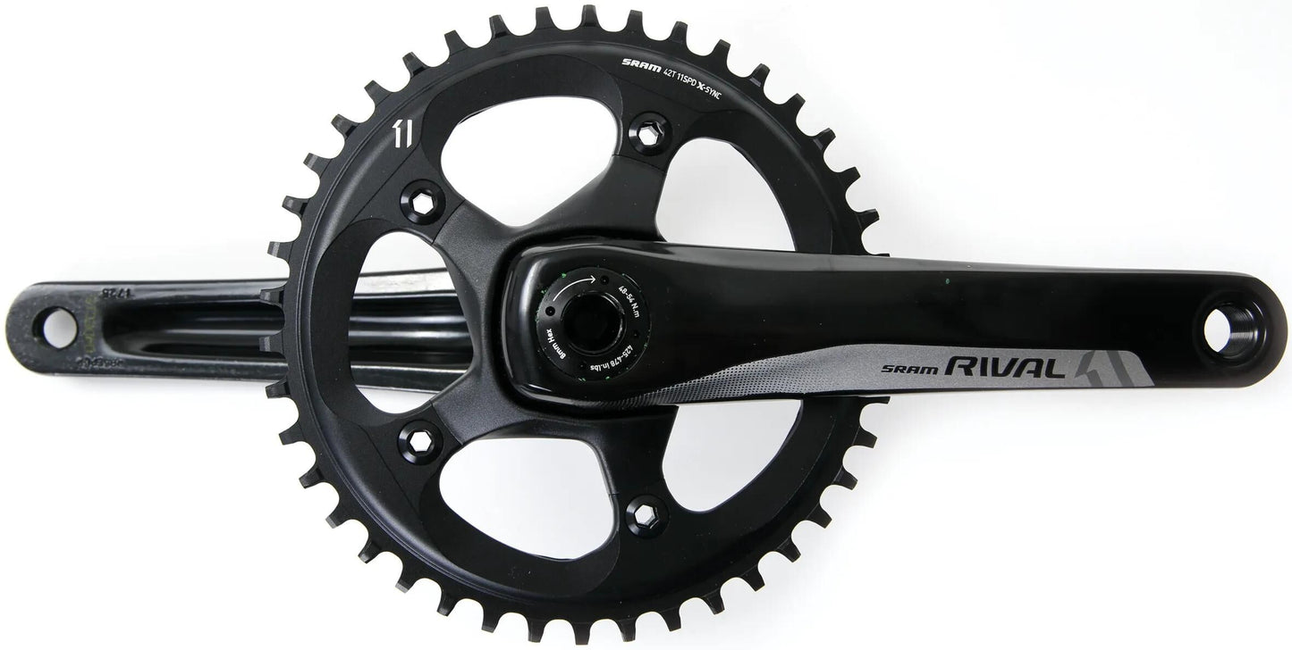SRAM Cranket Rival 1 BB30 42 T. 170mm nero
