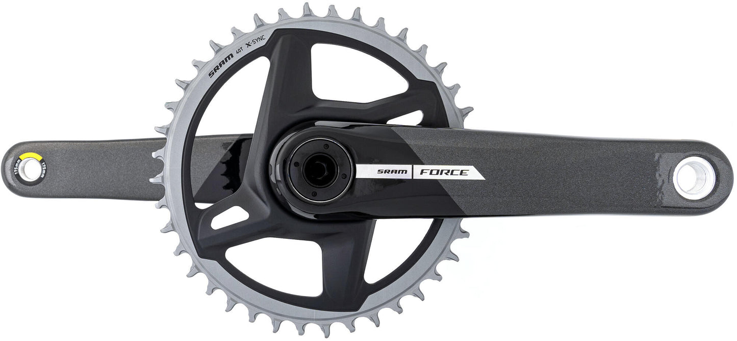 Sram Cranket Force 1 ETAP AXS 40T 175mm Grigio