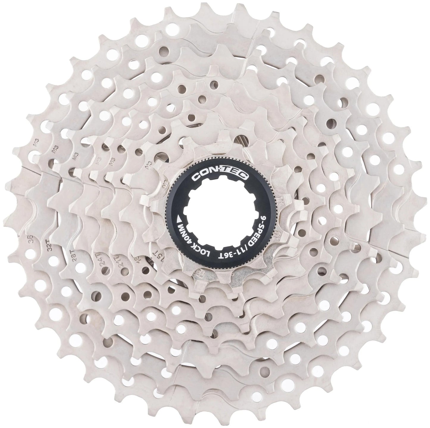Contec CT Cassette Grad 11-36T 9SP SIL. nero