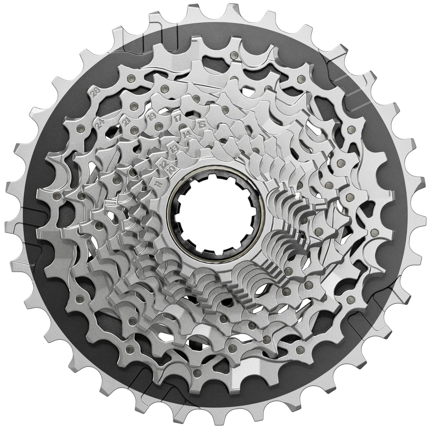 Cassetta SRAM XG-1270 E1 10-33 Z. Argento