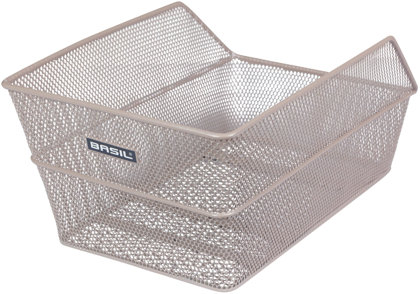 Basil Bicycle Basket Cento Paste posteriore 24 x 38,5 x 11 cm Nude Metallic