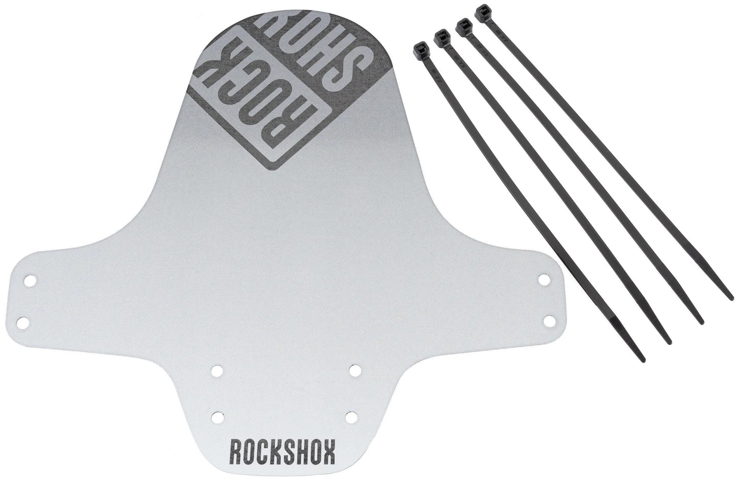 Rockshox steekspatbord fender clip-on fender rs bl. sil.white gr. bl.logo