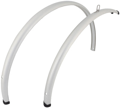 Contec spatbordset splash protect ct fender splash prot. 28 35mm silver shiny