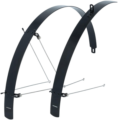 Contec spatbordset flat fender ct fender set flat fender 28 42mm alu black