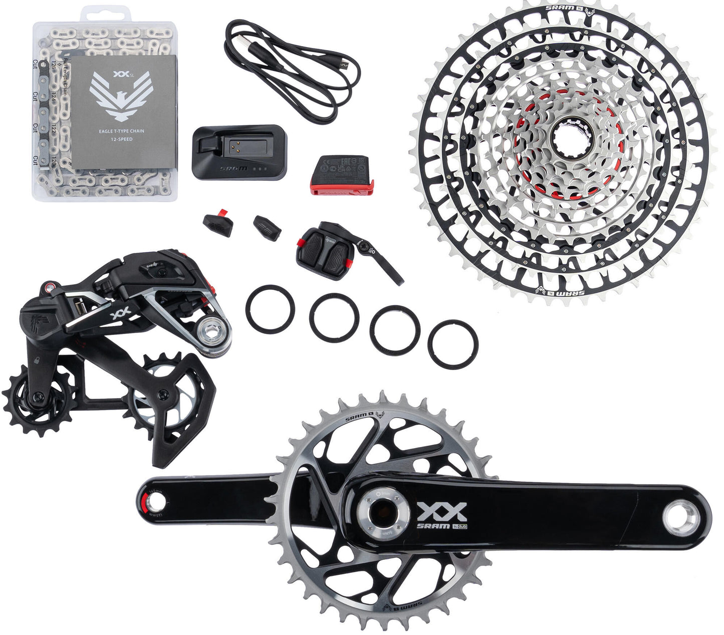 Sram Set xx sl aegle axs tr. 165 mm