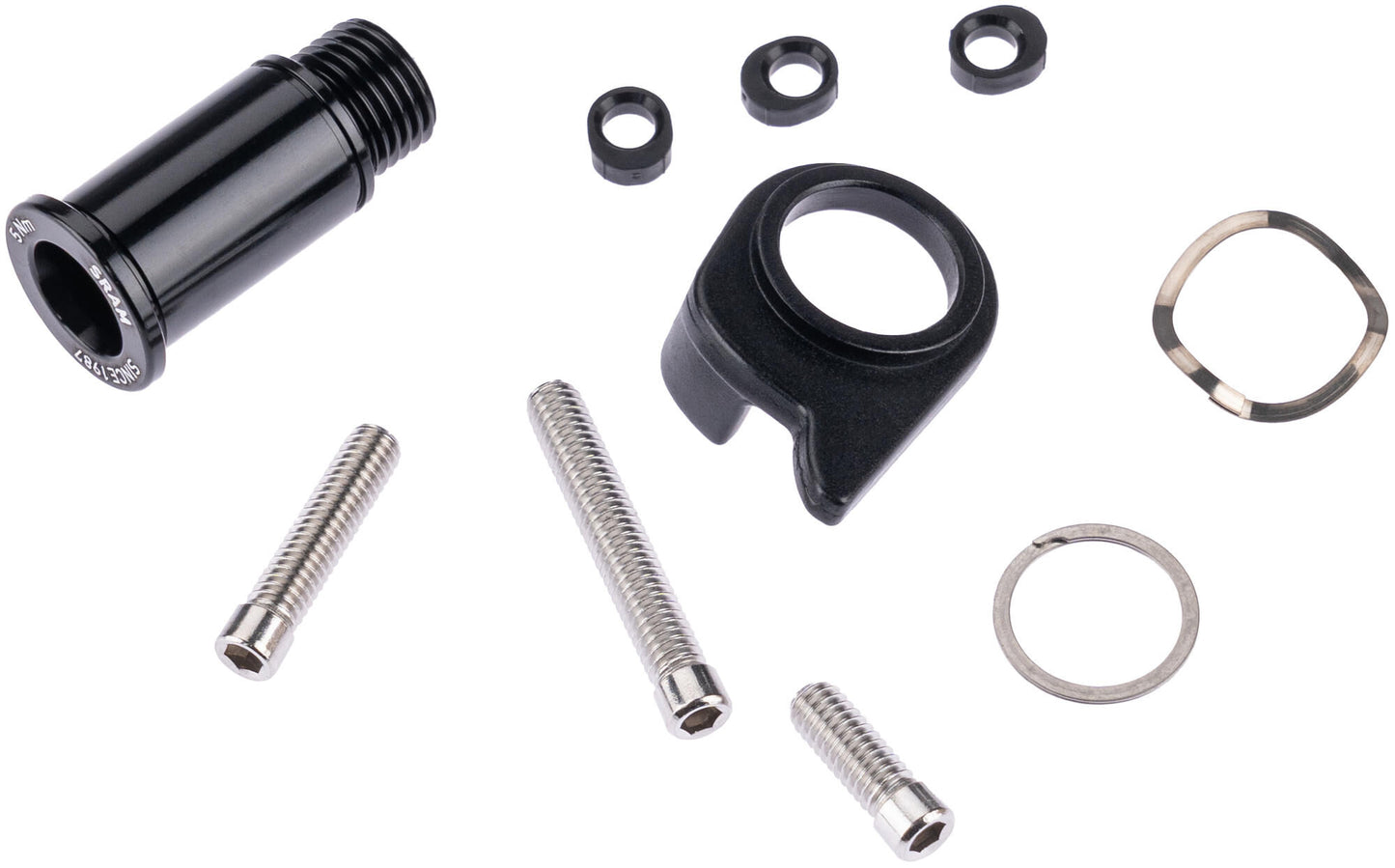 Montaje del cambio trasero Sram descarrilador trasero.att. ejes de fuerza d2 36 y 44t