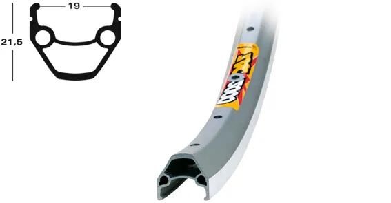 Ryde Rim Zac 2000 Alu DV 19-622 36h Plish.