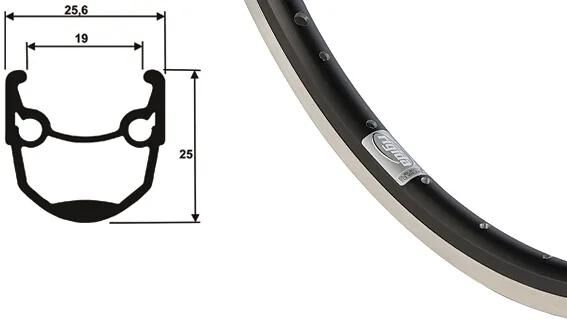 Ryde Rim Andra 10 DV 36H 19-622 B
