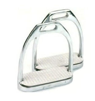 Staffa con inserto in gomma 12 cm