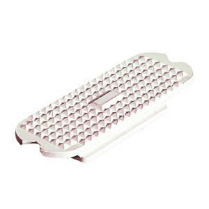 Inserto per staffa dritto in gomma bianco 12 cm