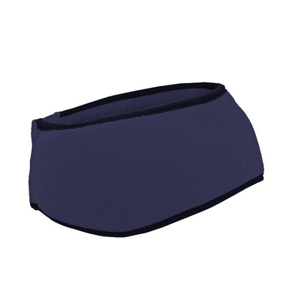 Fascia per capelli in pile blu scuro