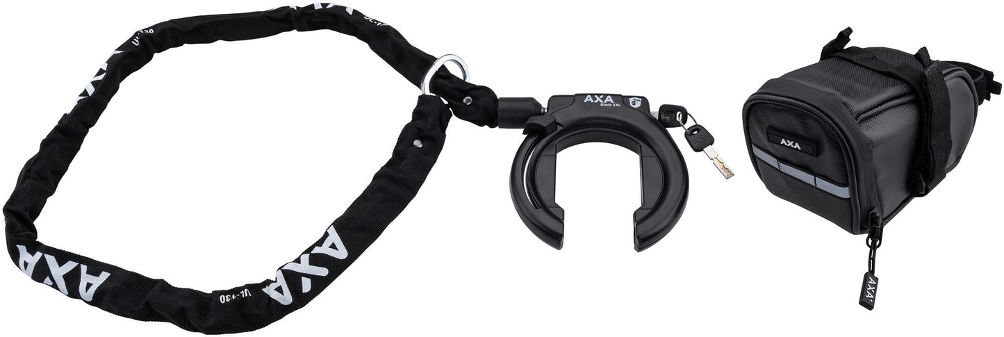 Axa rahmenschloss-set block xxl frame locks set az block xxl + ulc130 + bag