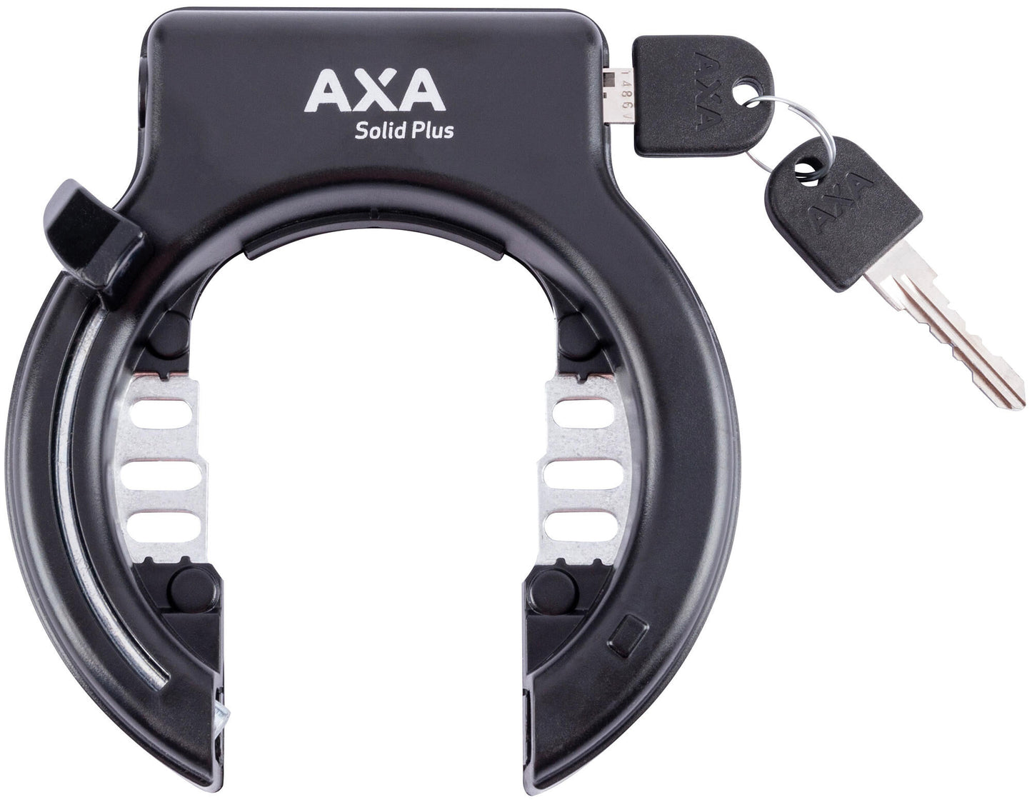 Conjunto de anilla y cerradura de batería Axa solid plus batería de cuadro. conjunto solid plus az shimano