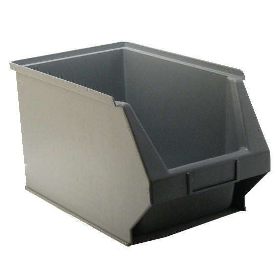 Scatola impilabile in plastica grigia 336 x 200 x 150 mm