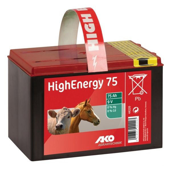 Batteria salina a secco Ako ad alta energia 9 v 75 ah