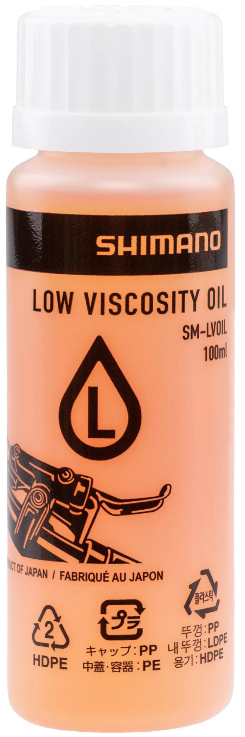 Shimano bremsflüssigkeit mineral oil low 100 ml disc low viscosity