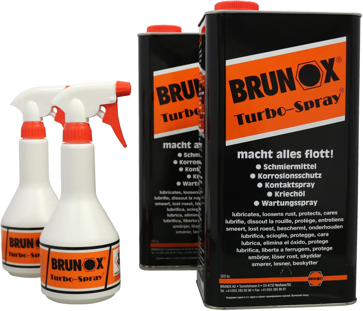Brunox turbo spray 2x5l set