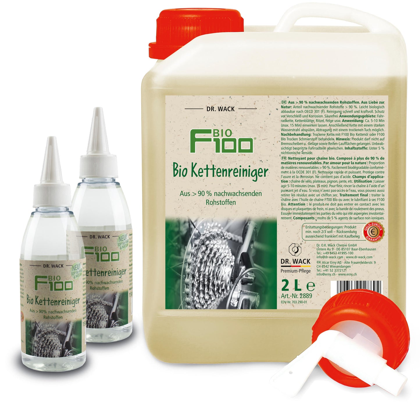 Dr. Wack Chain Cleaner Dr. Wack F100 Bio 2L