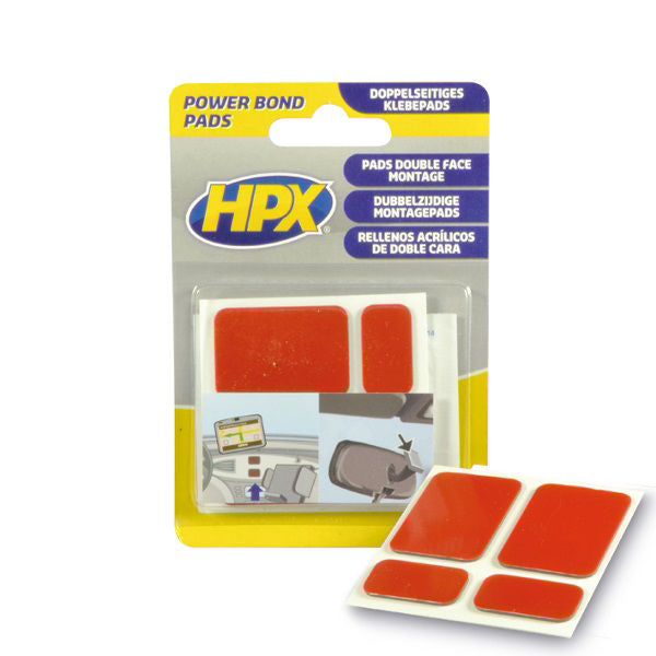 Hpx cinta acrílica doble cara hsa powerbond pads antracita 4uds