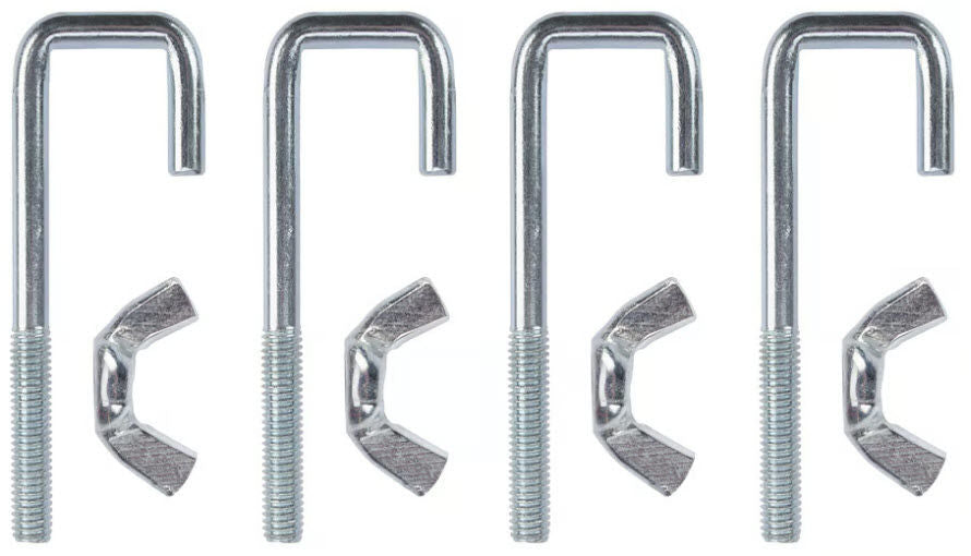 Set di fissaggio per slitta schienale in plastica