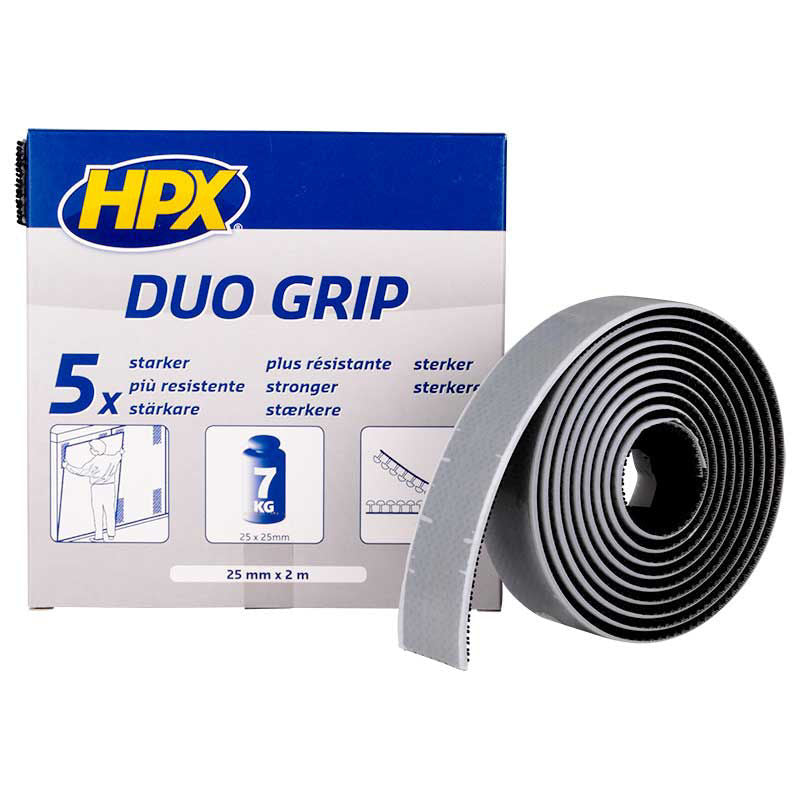 Nastro clic HPX Duo Grip nero 25 mm x 2 m