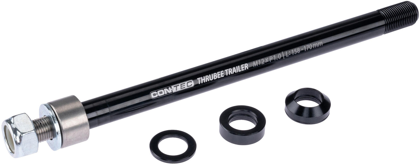 Contec adaptador de eje thrubee remolque ct adaptador de eje thrubee remolque m12x1.0 158-170mm
