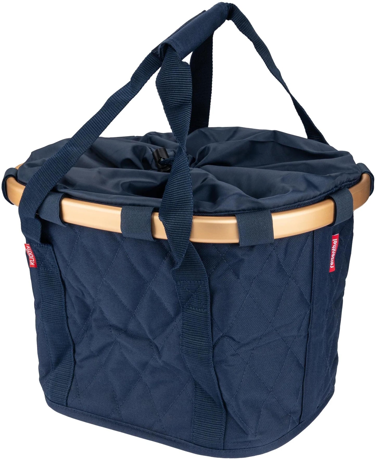 Rixen Kaul Shop.bag R K BiKebasket Rombus Midnight Gold