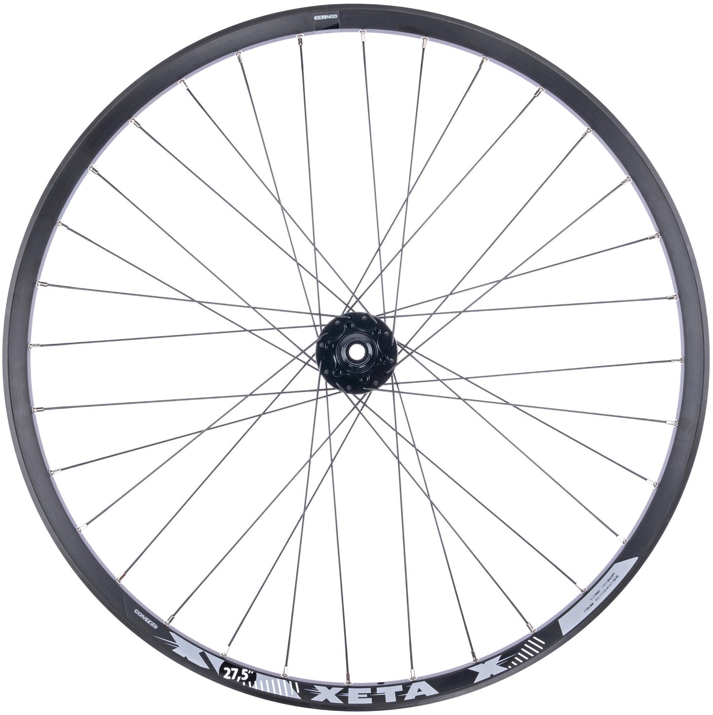 Contec 27.5 ruota posteriore xeta core 30.ct ruota posteriore 27.5 xeta core 30 12mm 6l hg