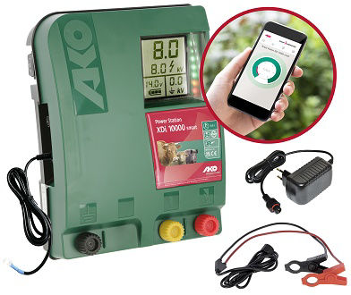 Dispositivo per recinzione elettrica intelligente Ako Power Station xdi 10000 12 V