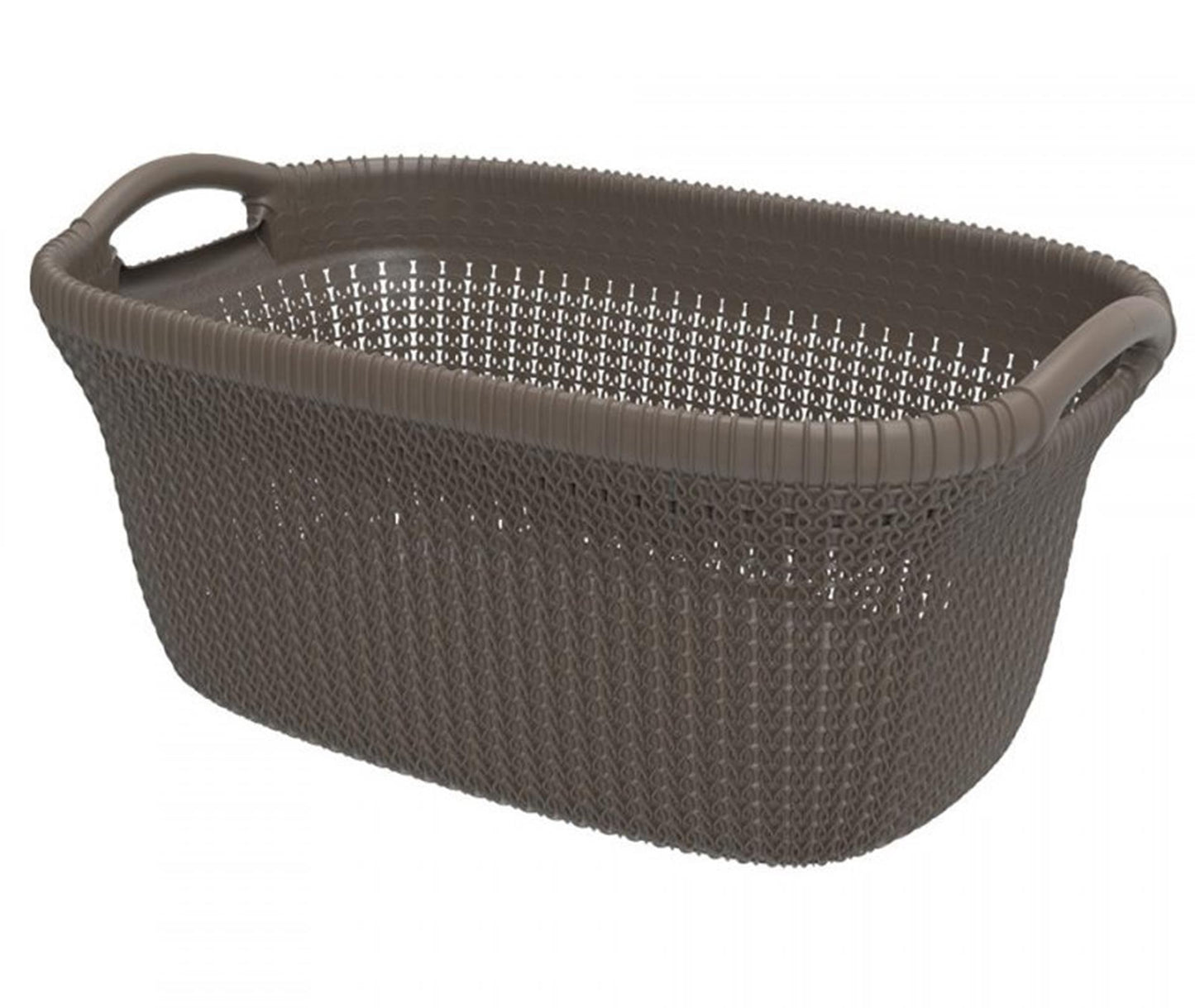 Curver Curver Curver Lavaundry Basket Knit 40 L Marrone metallico