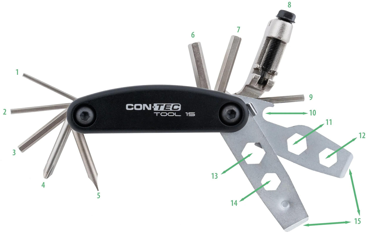 Herramienta multifunción contec CT 15 15 Funciones