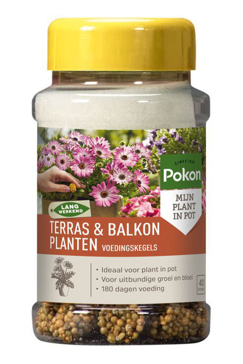 Pokon terraza plantas de balcón nutrición conos largos 40uds
