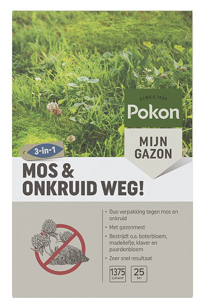 Pokon rimuove muschio ed erbacce 1375 kg per 25 m2