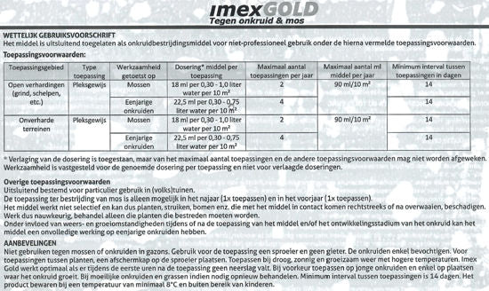 Imex oro contro erbacce e muschio 450ml