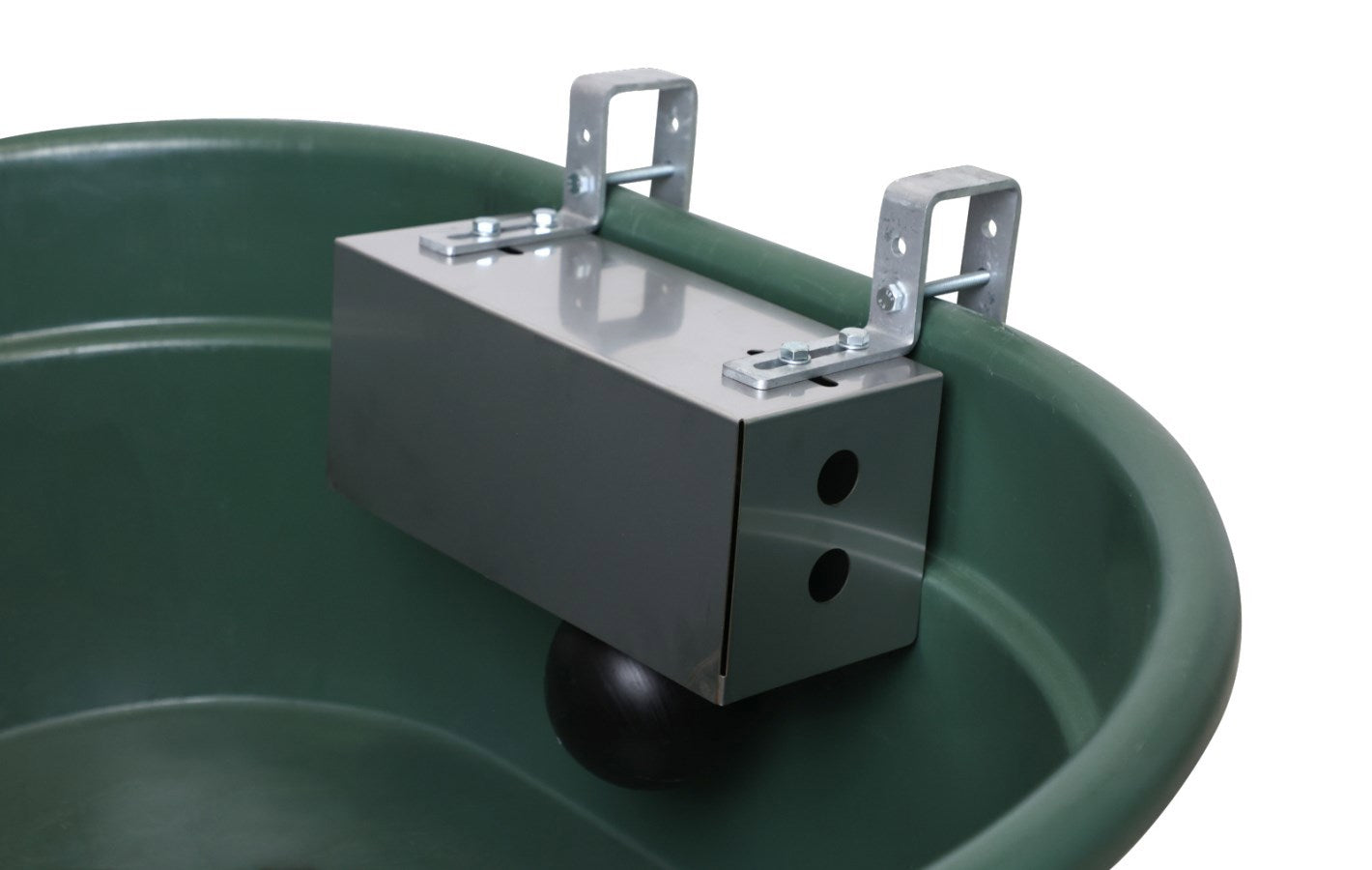 Galleggiante in acciaio inox con staffa di sospensione