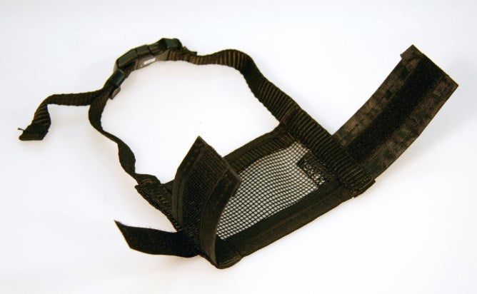Bozal de nylon para perro talla L negro