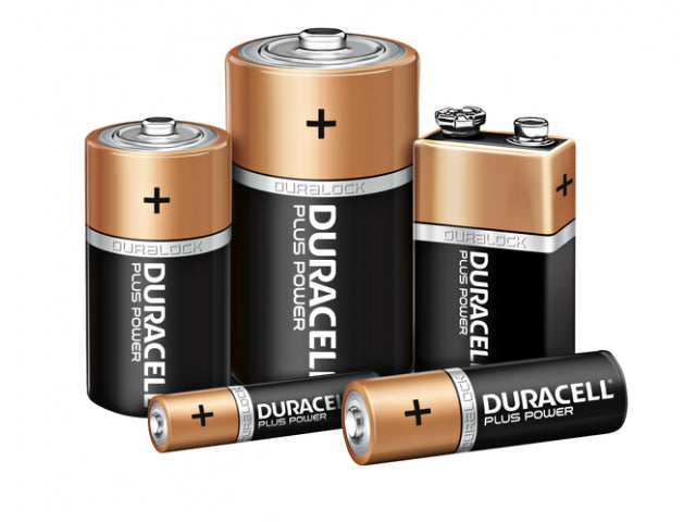 Plus alkaline battery aaa per 4 pieces orange black