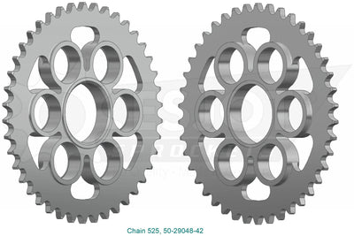 Ruota a catena Esjot 525 41Z in acciaio argento