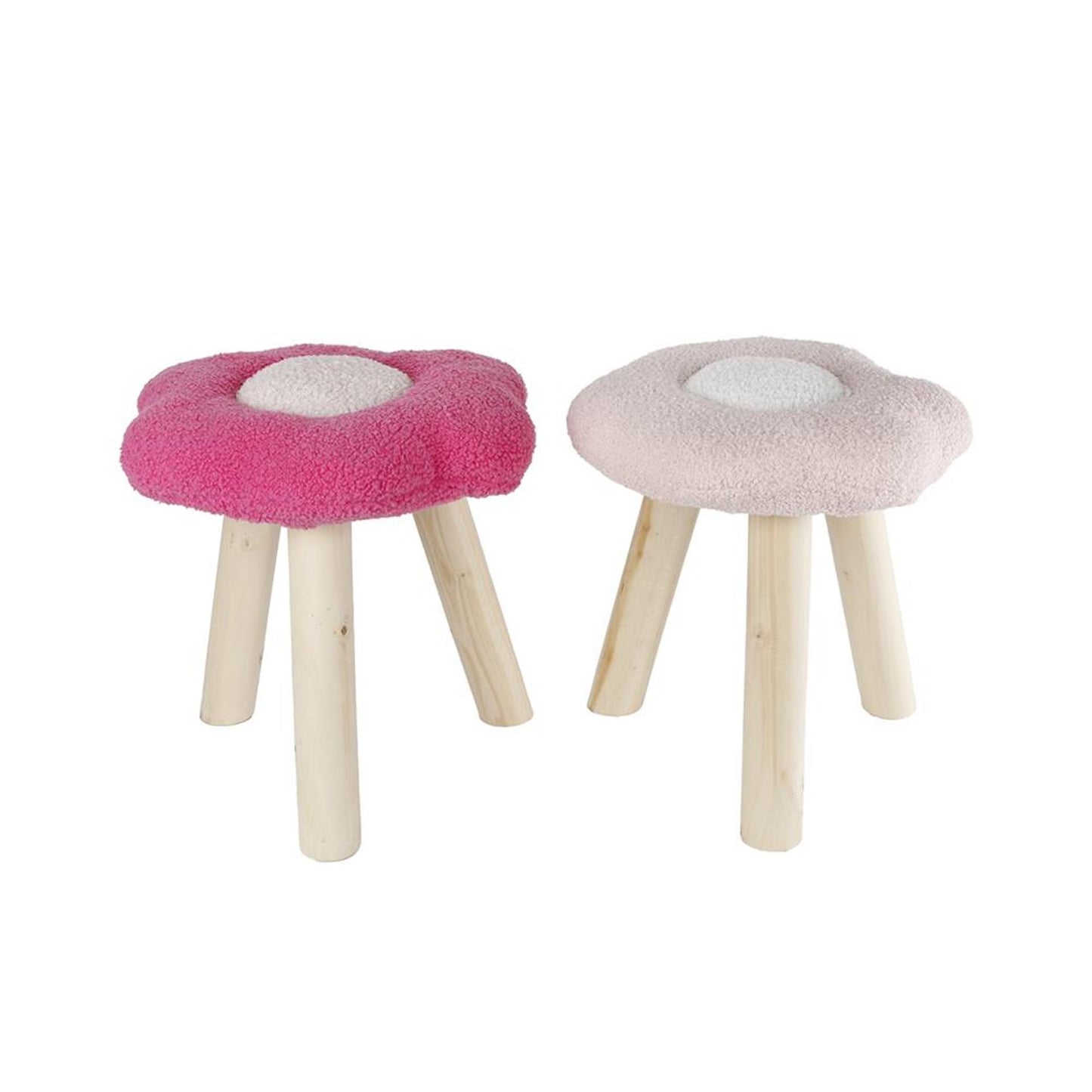 Taburete flor 30x30x33cm