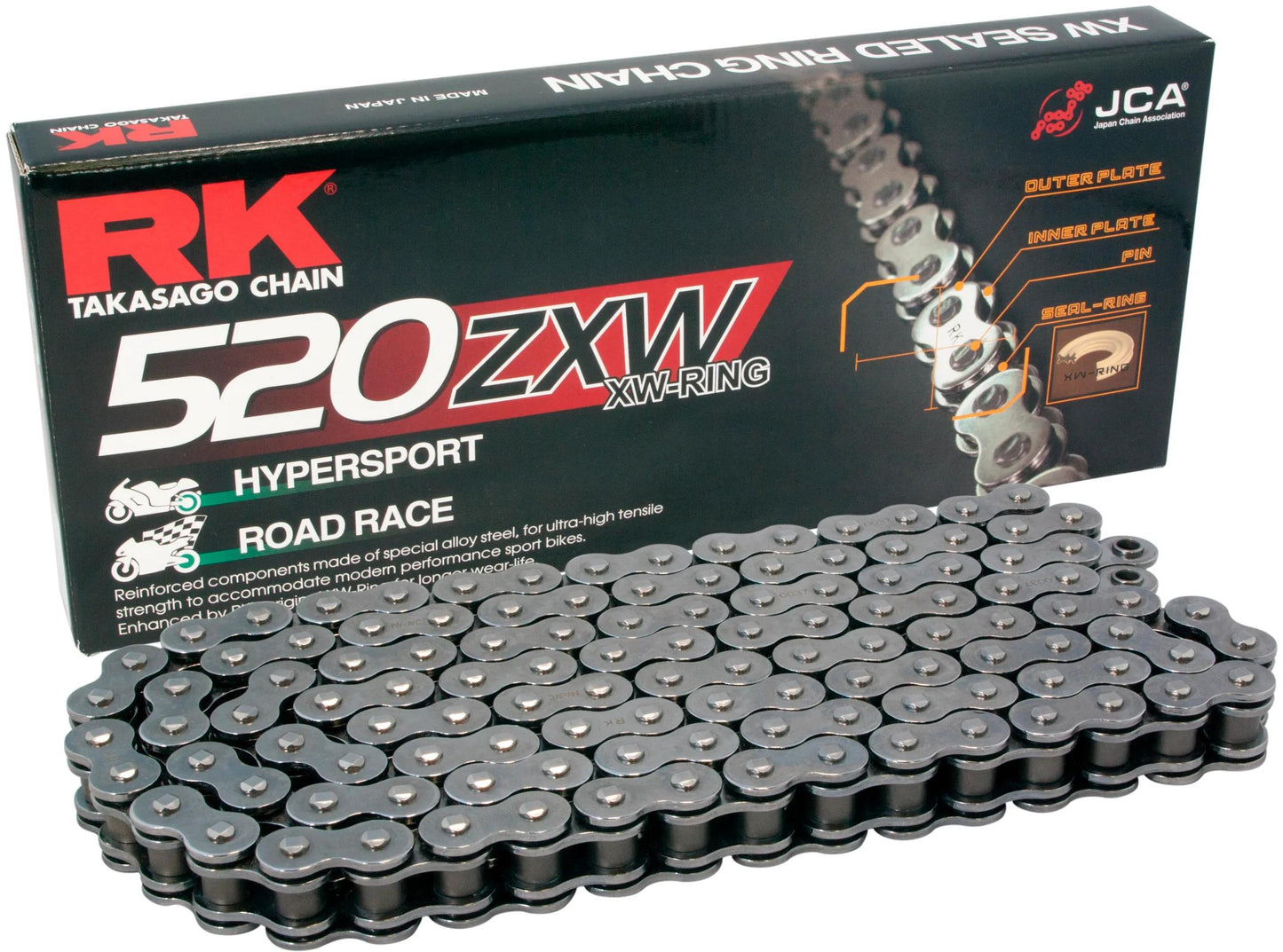 Cadena rk 520 zxw 102 n gris abierto