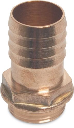 Portagomma in ottone 1x25mm