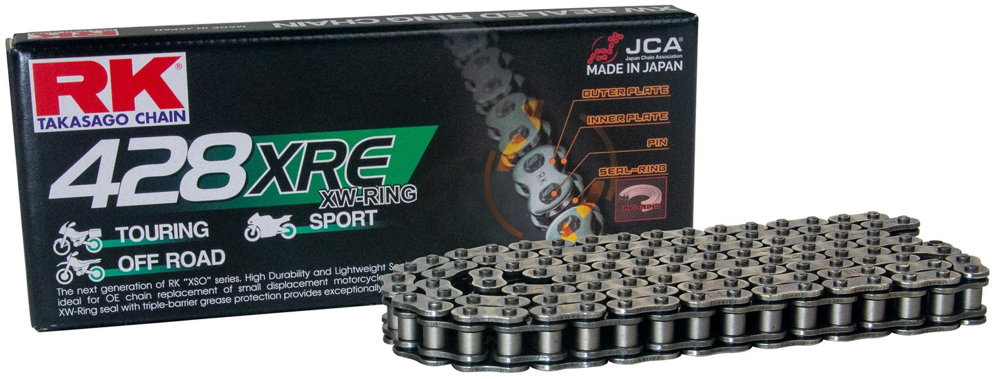 RK Chain 428 XRE 130 C Grey Open