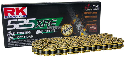 Rk chain 525 xre 102 n gold open
