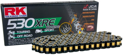 Cadena RK 530 xre 108 n negro abierto
