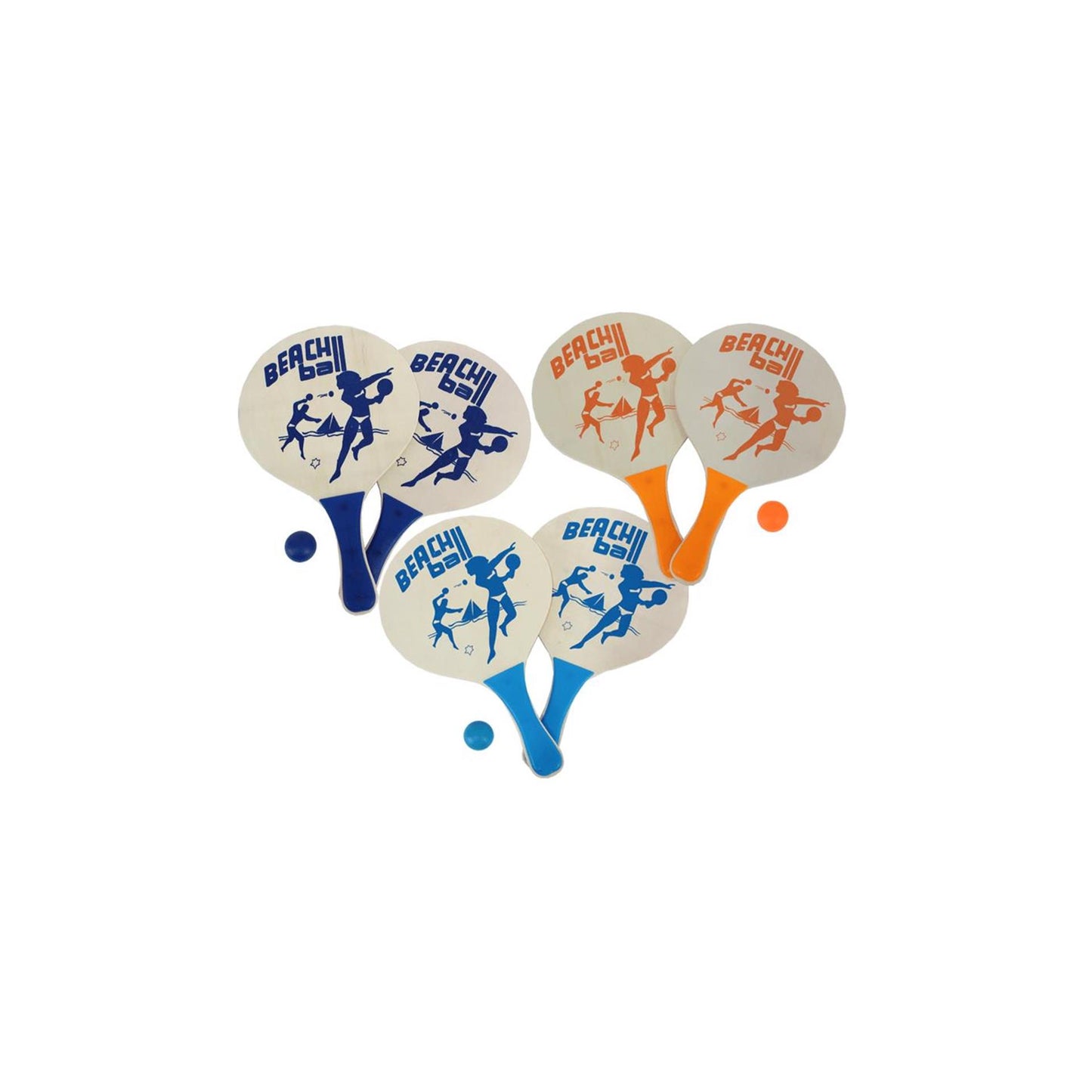Set pallone da spiaggia Gerkimex naturale 24,5x39 cm