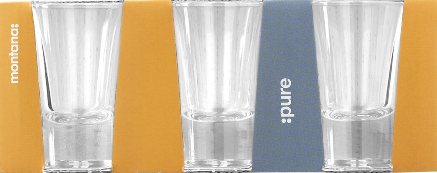 Vaso de chupito Montana puro 3 piezas 40ml