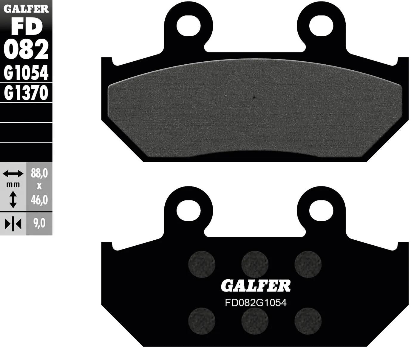 Galfer remblokken fd082 brake pad fd082 g1054 organic