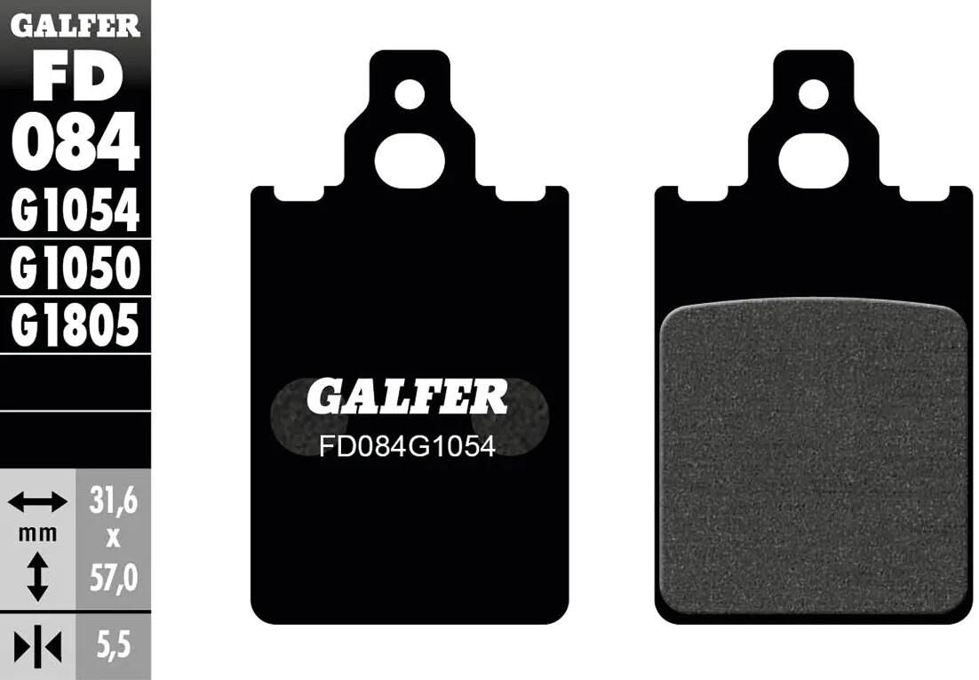 Galfer remblokken fd084 brake pad fd084 g1054 organic