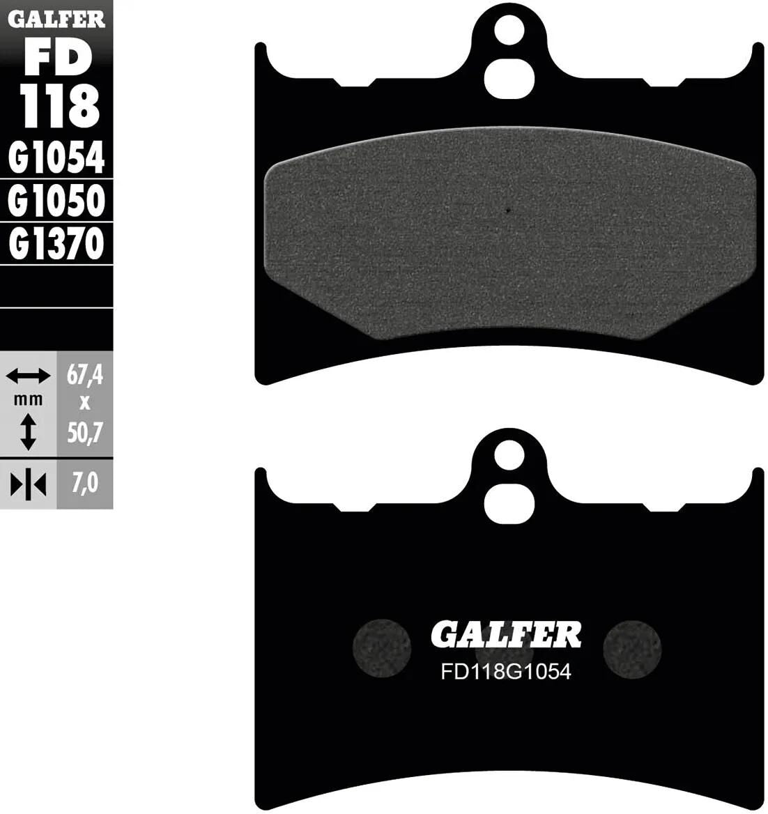 Galfer remblokken fd118 brake pad fd118 g1054 organic